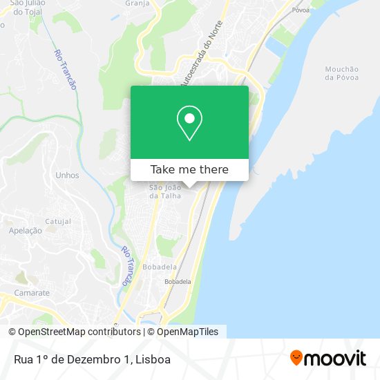 Rua 1º de Dezembro 1 mapa