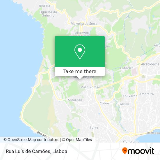 Rua Luís de Camões map