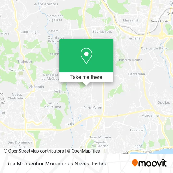 Rua Monsenhor Moreira das Neves map