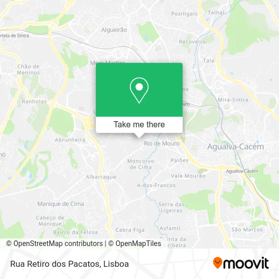 Rua Retiro dos Pacatos map