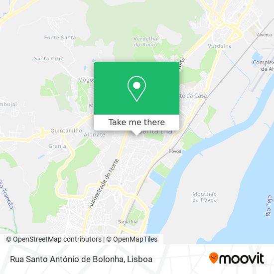 Rua Santo António de Bolonha map