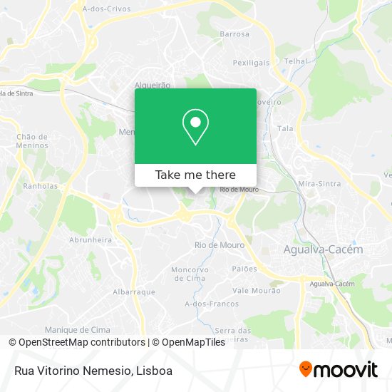 Rua Vitorino Nemesio mapa