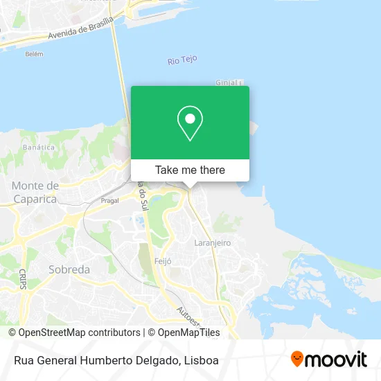 Rua General Humberto Delgado map