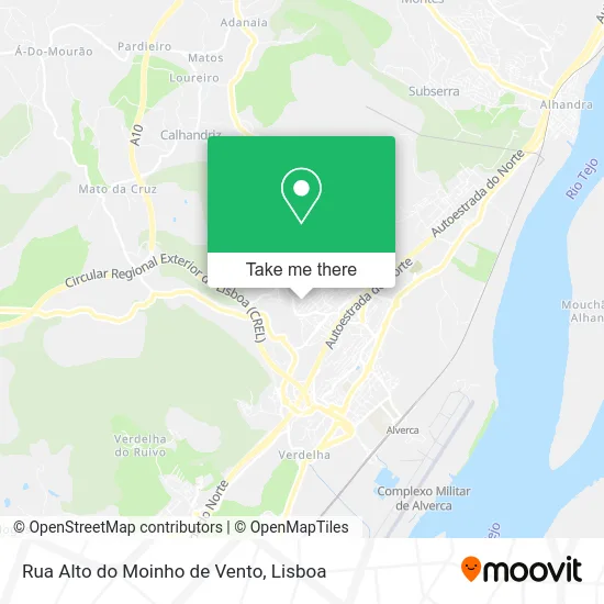 Rua Alto do Moinho de Vento map