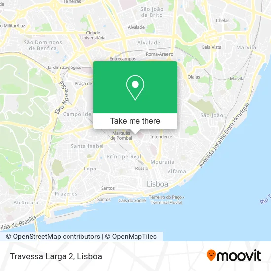 Travessa Larga 2 mapa