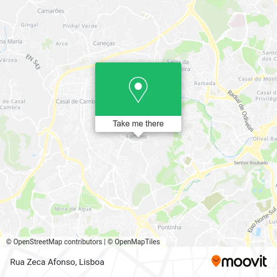 Rua Zeca Afonso map