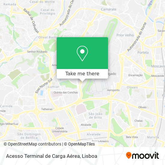 Acesso Terminal de Carga Aérea map