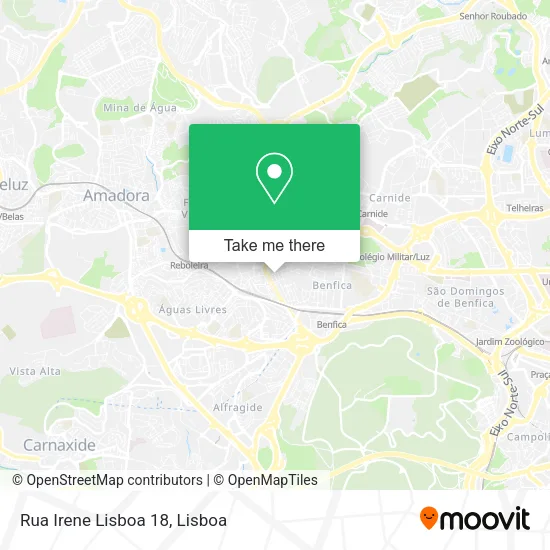 Rua Irene Lisboa 18 map