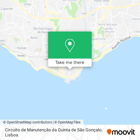 Circuito de Manutenção da Quinta de São Gonçalo map