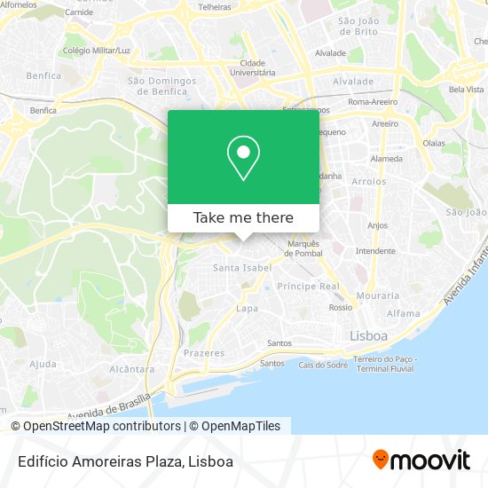 Edifício Amoreiras Plaza map