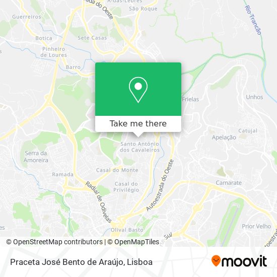 Praceta José Bento de Araújo map