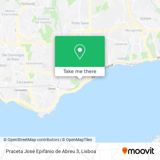 Praceta José Epifânio de Abreu 3 mapa