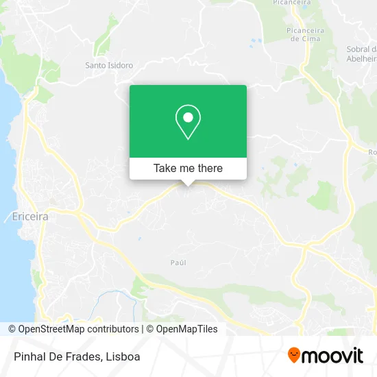 Pinhal De Frades map