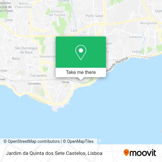 Jardim da Quinta dos Sete Castelos map