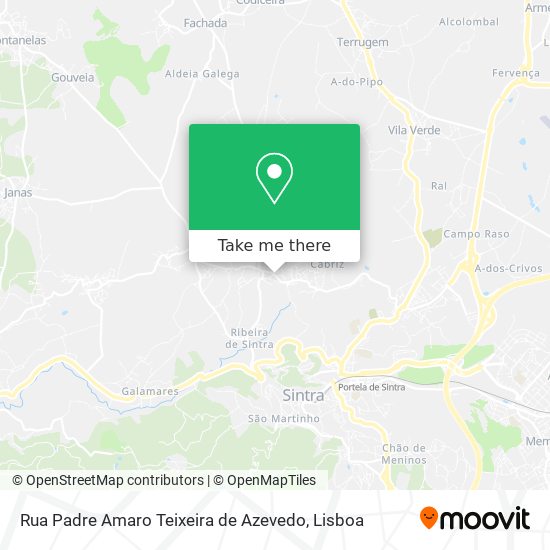 Rua Padre Amaro Teixeira de Azevedo mapa