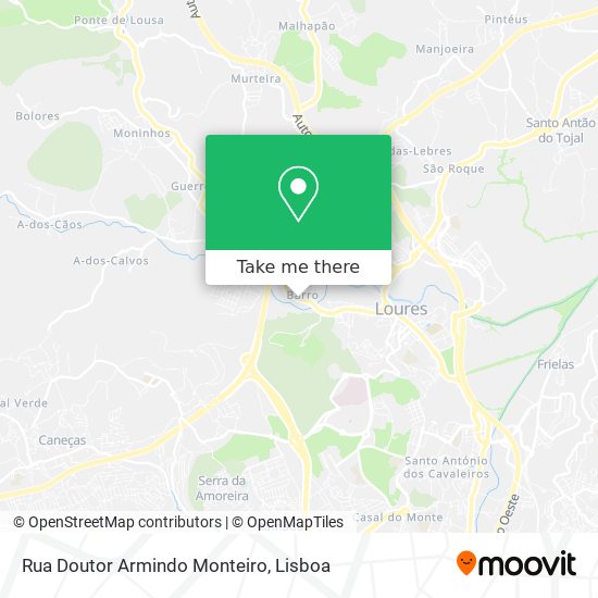 Rua Doutor Armindo Monteiro mapa