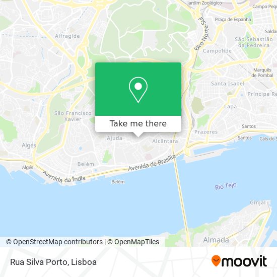 Rua Silva Porto mapa