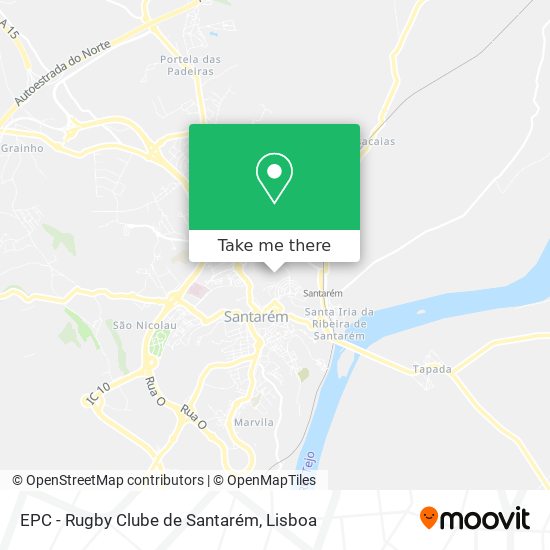 EPC - Rugby Clube de Santarém map