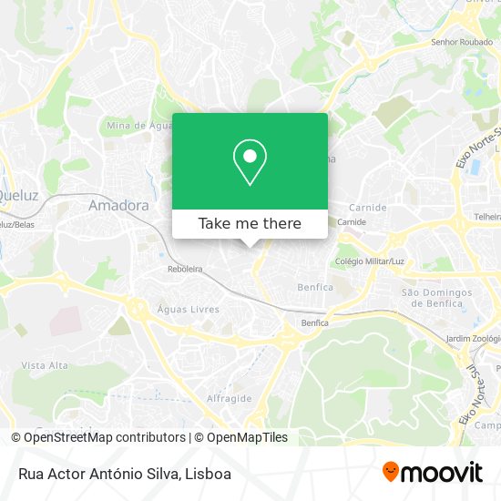 Rua Actor António Silva map