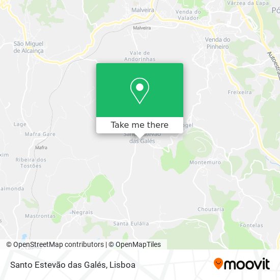 Santo Estevão das Galés mapa
