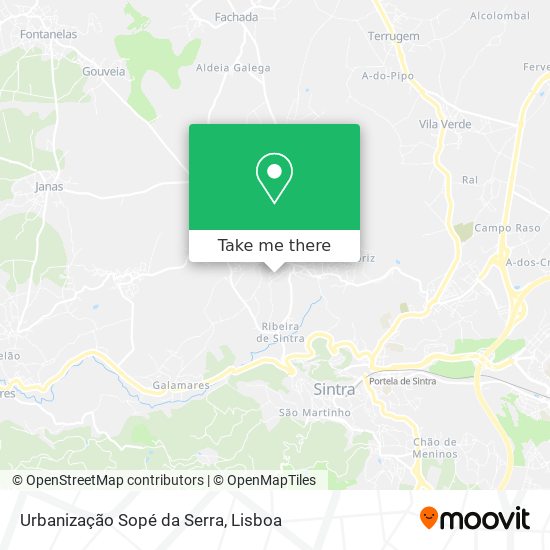 Urbanização Sopé da Serra map