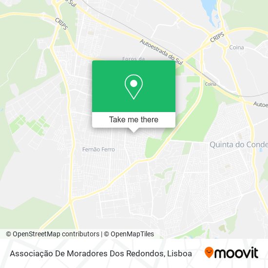Associação De Moradores Dos Redondos map