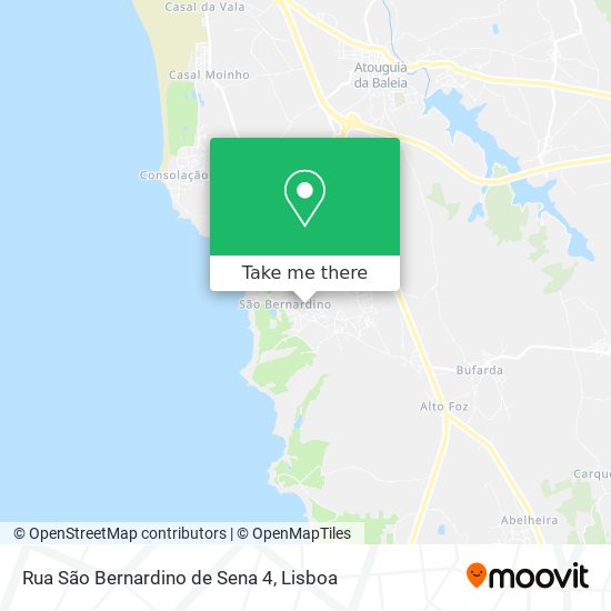 Rua São Bernardino de Sena 4 mapa