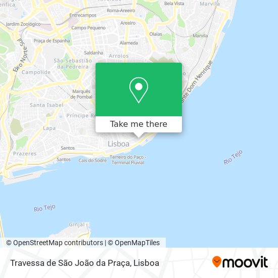 Travessa de São João da Praça map