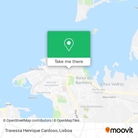 Travessa Henrique Cardoso mapa