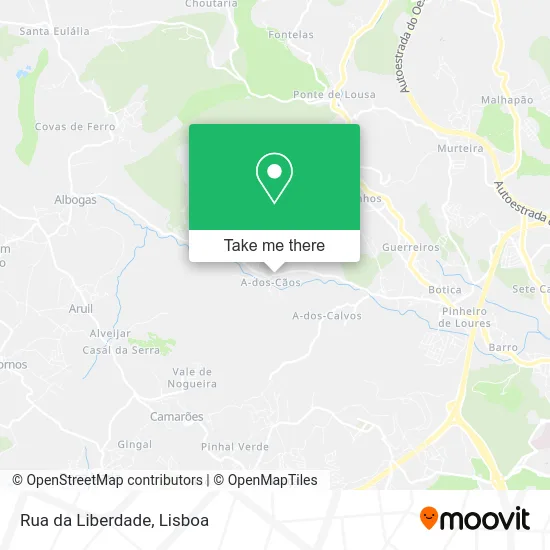 Rua da Liberdade map