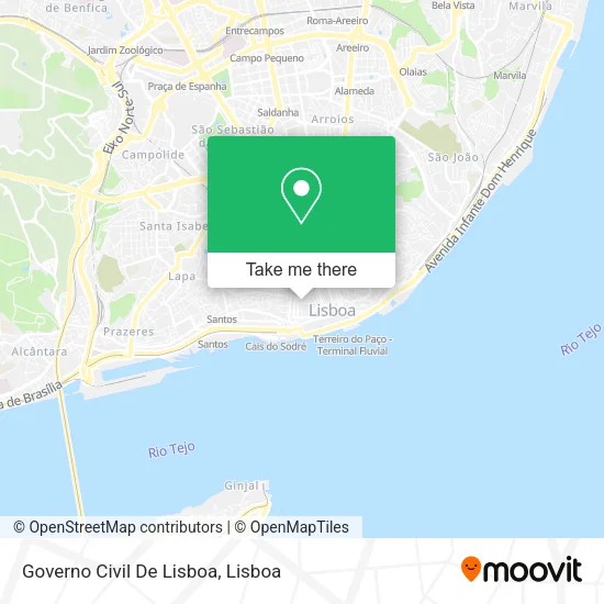 Governo Civil De Lisboa map