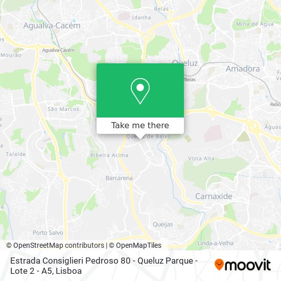 Estrada Consiglieri Pedroso 80 - Queluz Parque - Lote 2 - A5 mapa