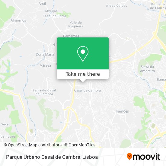 Parque Urbano Casal de Cambra map