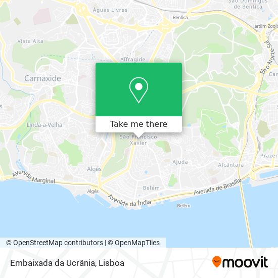 Embaixada da Ucrânia map