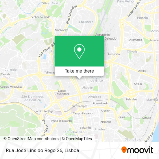 Rua José Lins do Rego 26 map