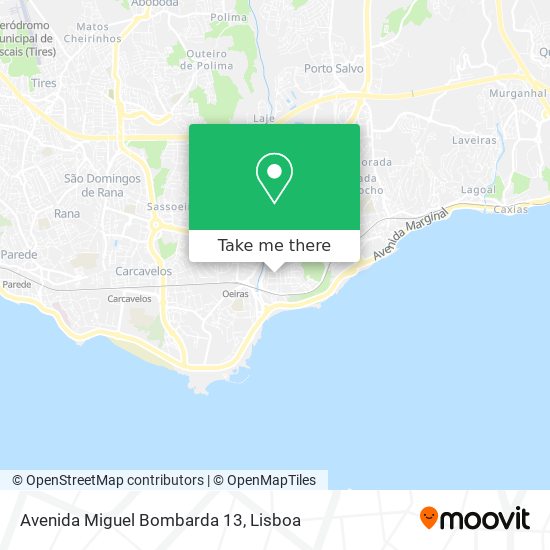 Avenida Miguel Bombarda 13 mapa