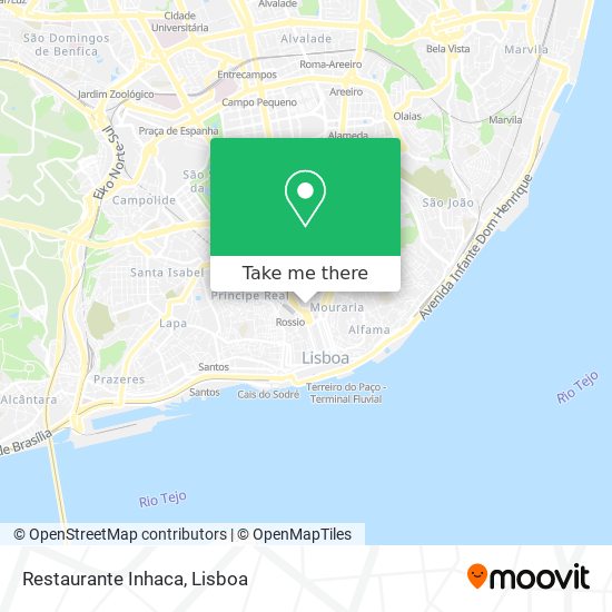 Restaurante Inhaca mapa