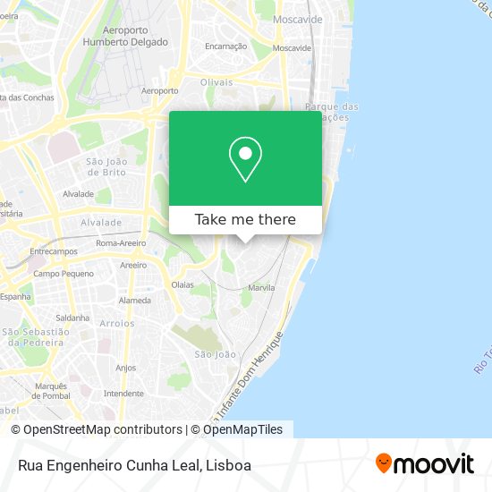 Rua Engenheiro Cunha Leal mapa