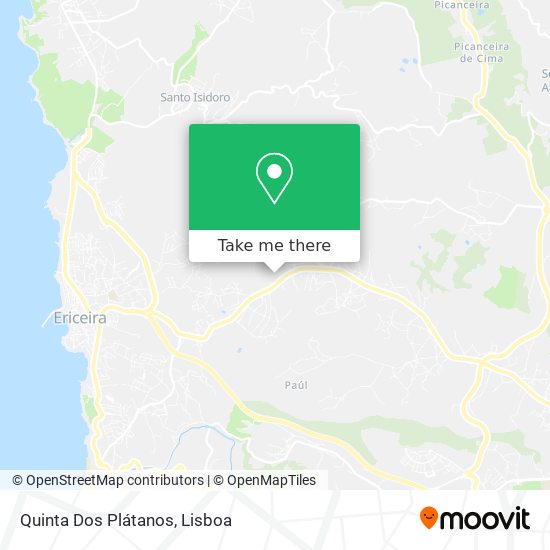 Quinta Dos Plátanos mapa