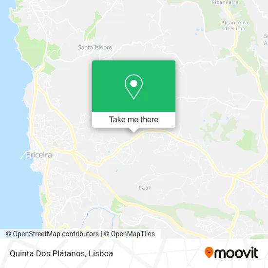 Quinta Dos Plátanos map