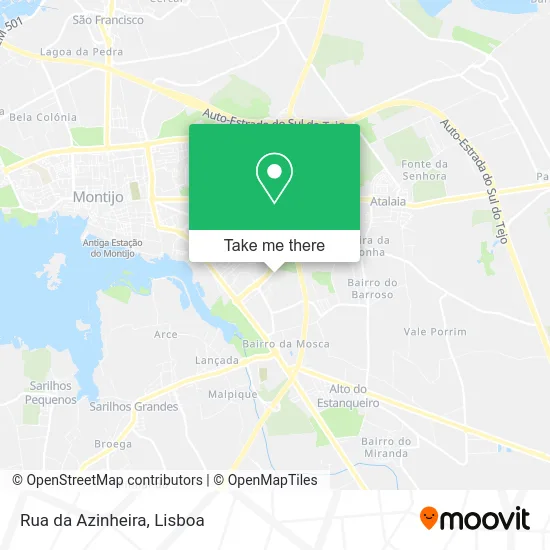 Rua da Azinheira map