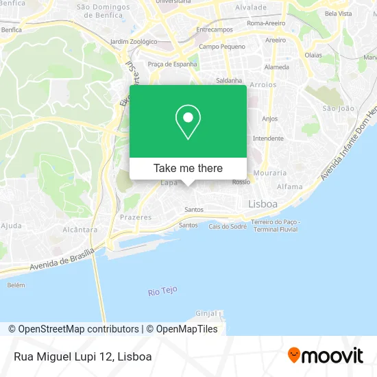 Rua Miguel Lupi 12 map