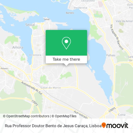 Rua Professor Doutor Bento de Jesus Caraça map