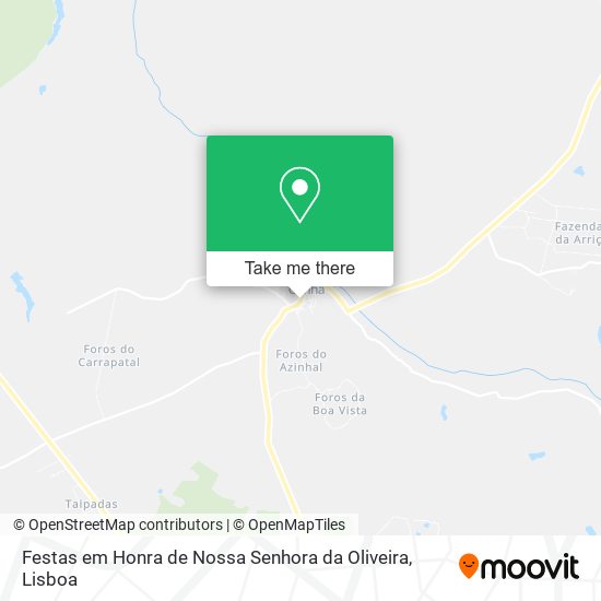 Festas em Honra de Nossa Senhora da Oliveira map