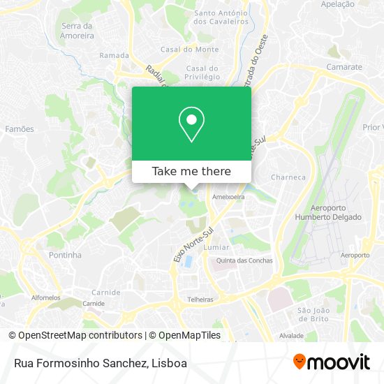 Rua Formosinho Sanchez mapa