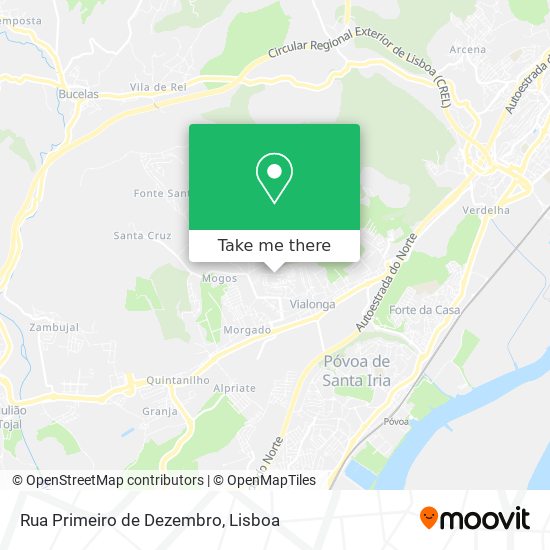 Rua Primeiro de Dezembro map