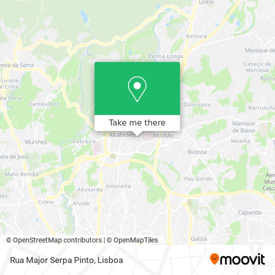 Rua Major Serpa Pinto map