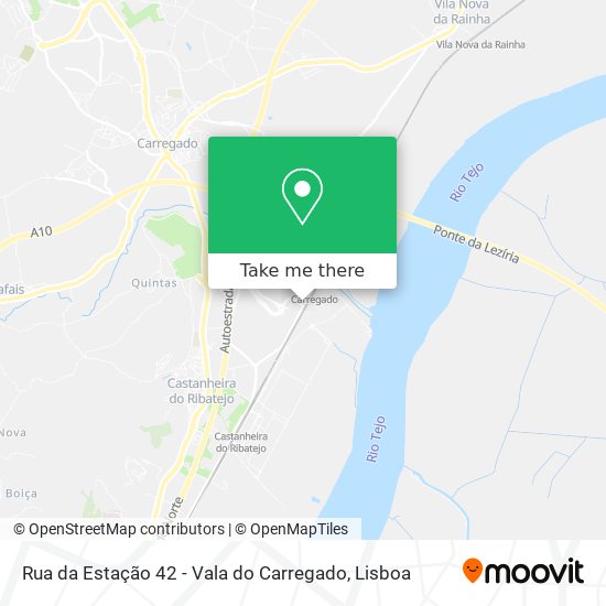 Rua da Estação 42 - Vala do Carregado map