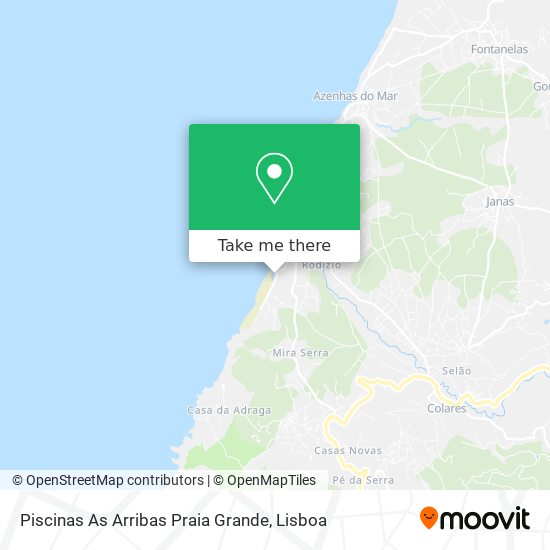 Piscinas As Arribas Praia Grande mapa