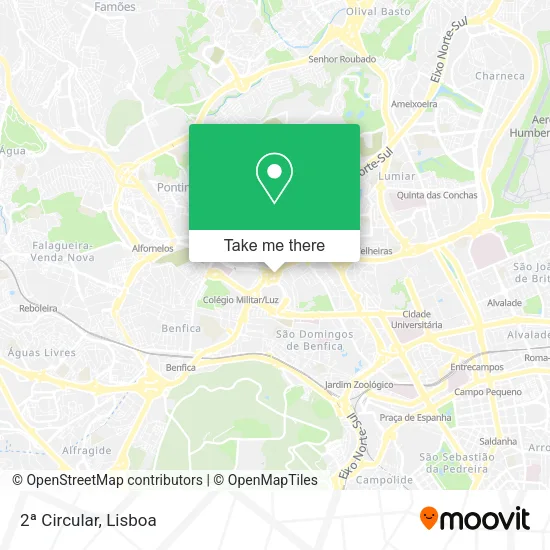 2ª Circular mapa